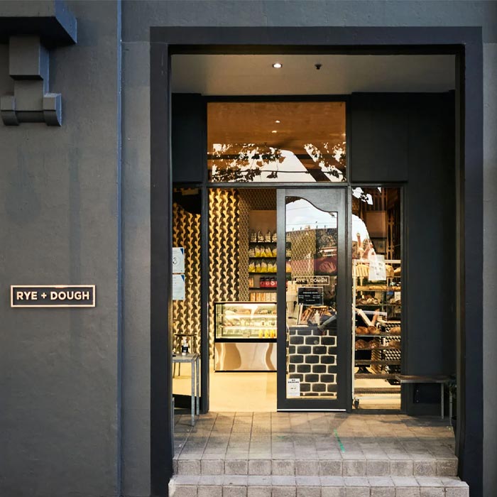 The Rye and Dough shopfront on Fitzroy Street